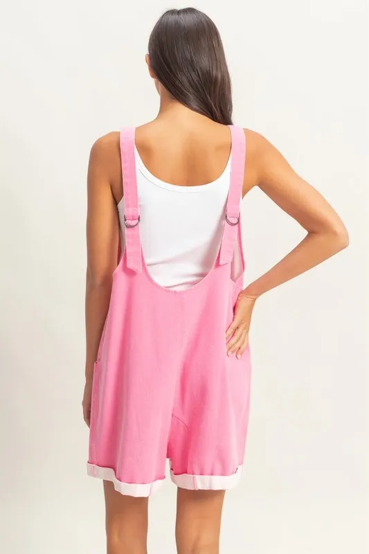 V-Neck Pocket Detail Romper, image 3