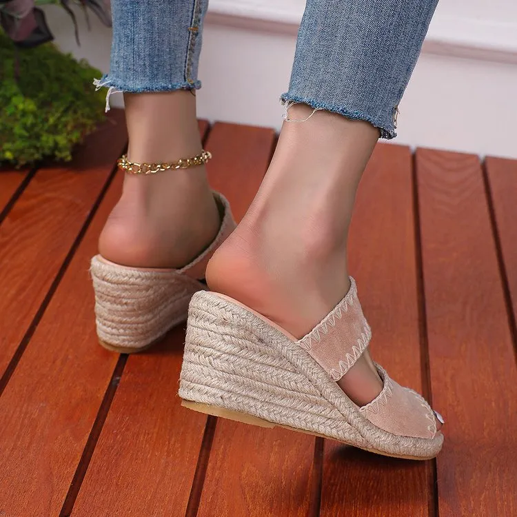 Espadrille Wedge Platform Sandals, image 7