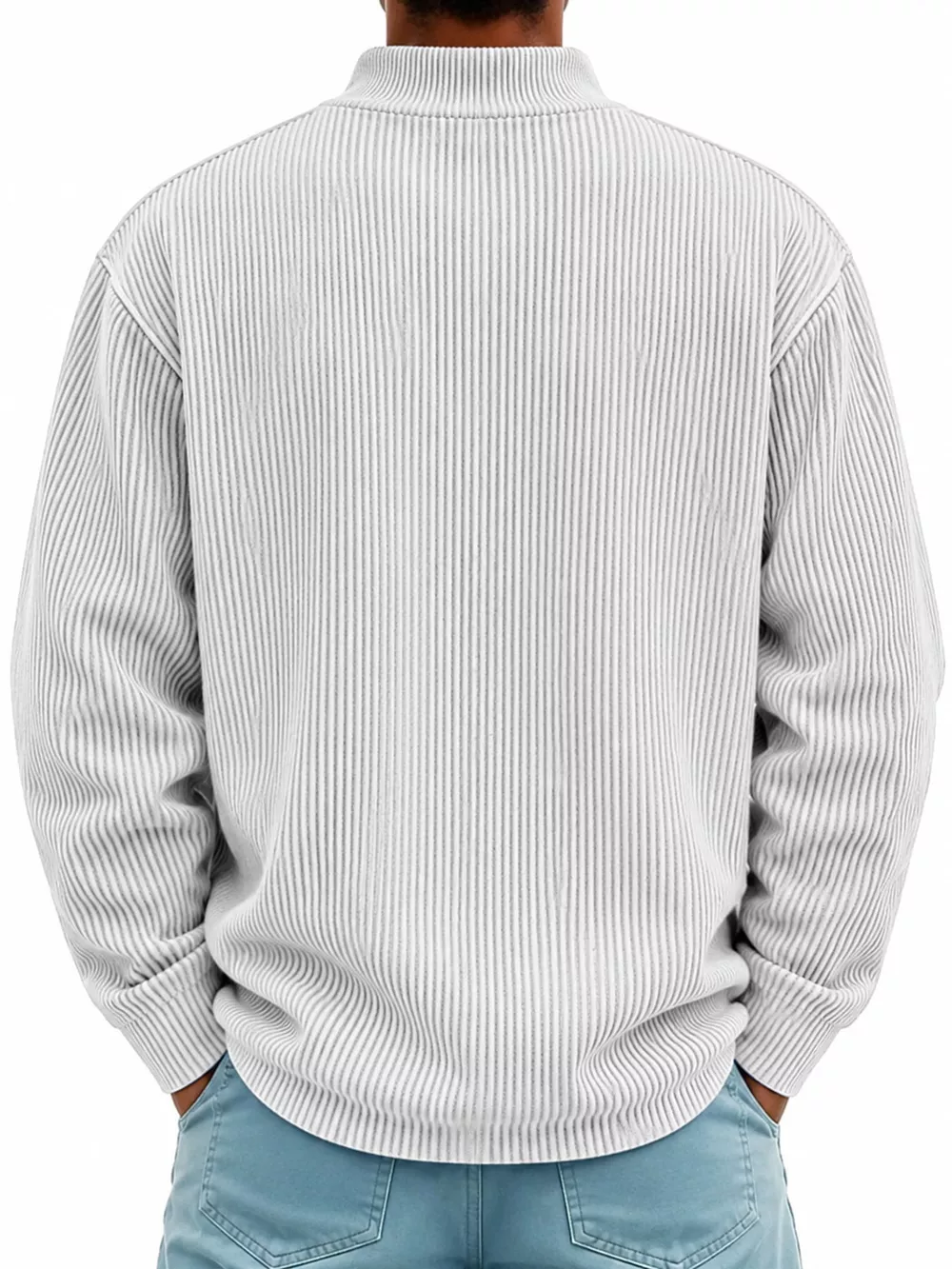 Men's Full Size Quarter-Zip Long Sleeve Sweatshirt Plus Size, image 23