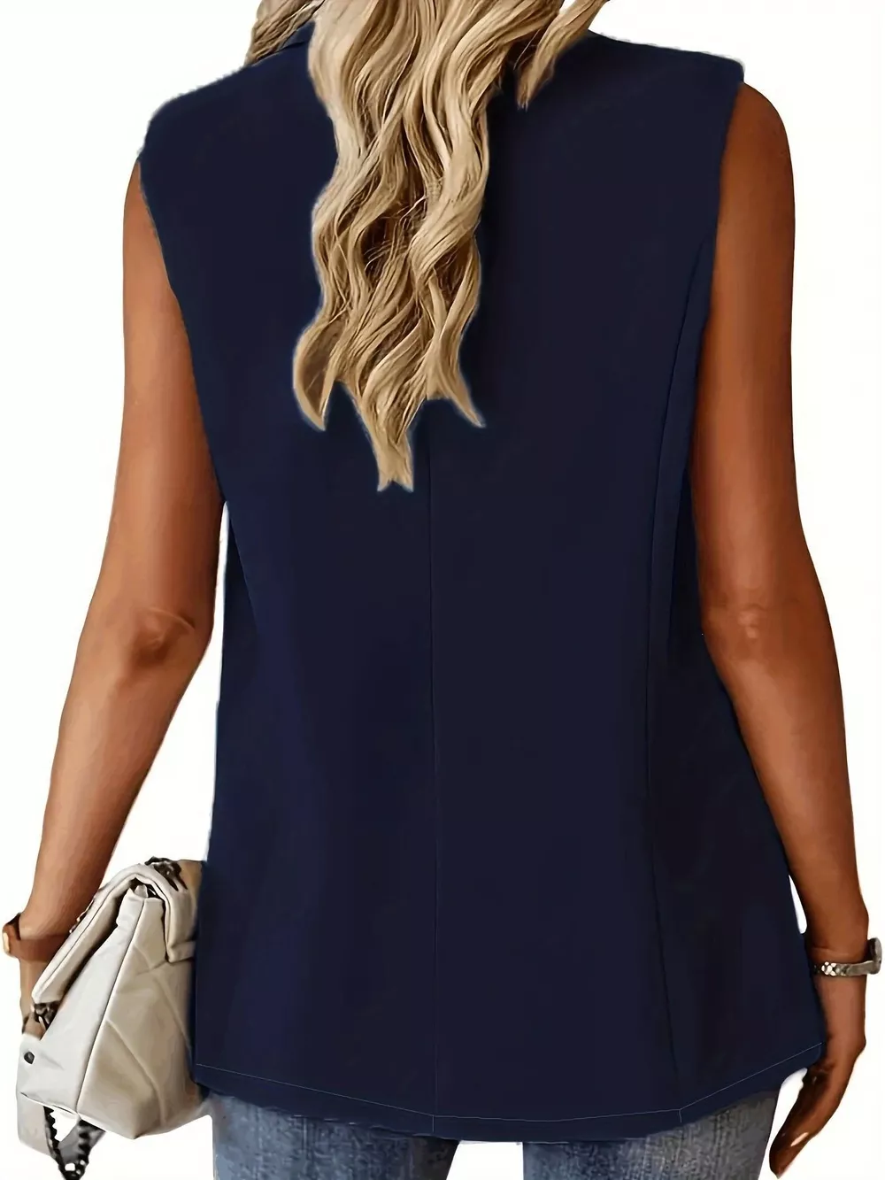 One Button Blazer Vest, image 21