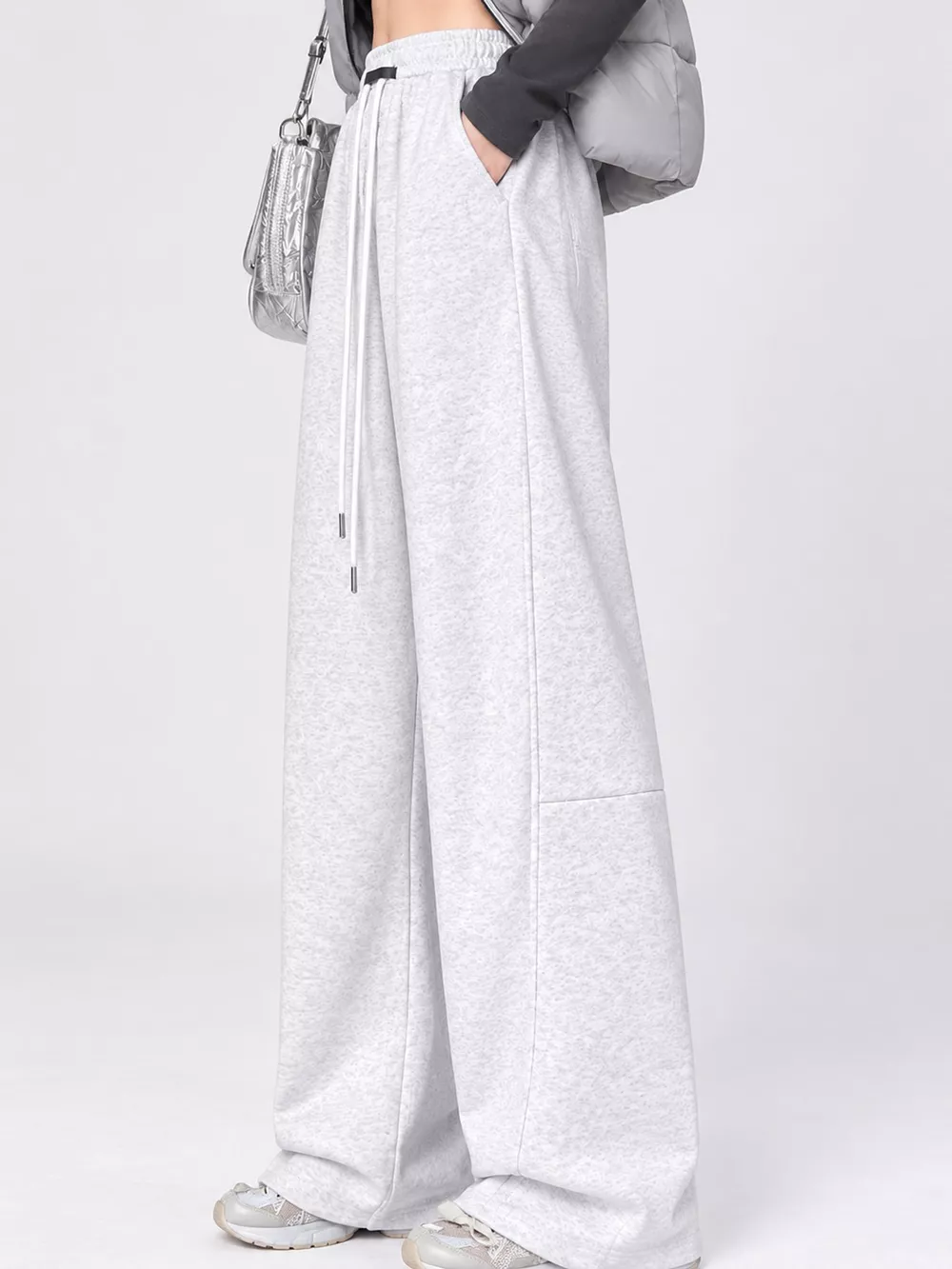Full Size Drawstring Loose Fit Wide-Leg Sweatpants Plus Size, image 17