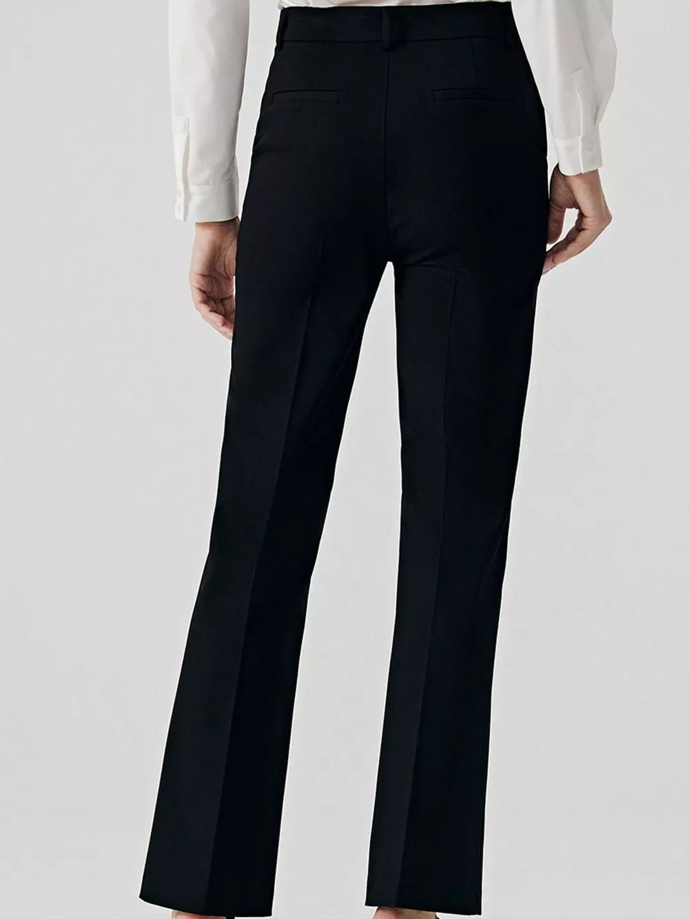 High-Waisted Slim-Fit Dress Pants, image 3