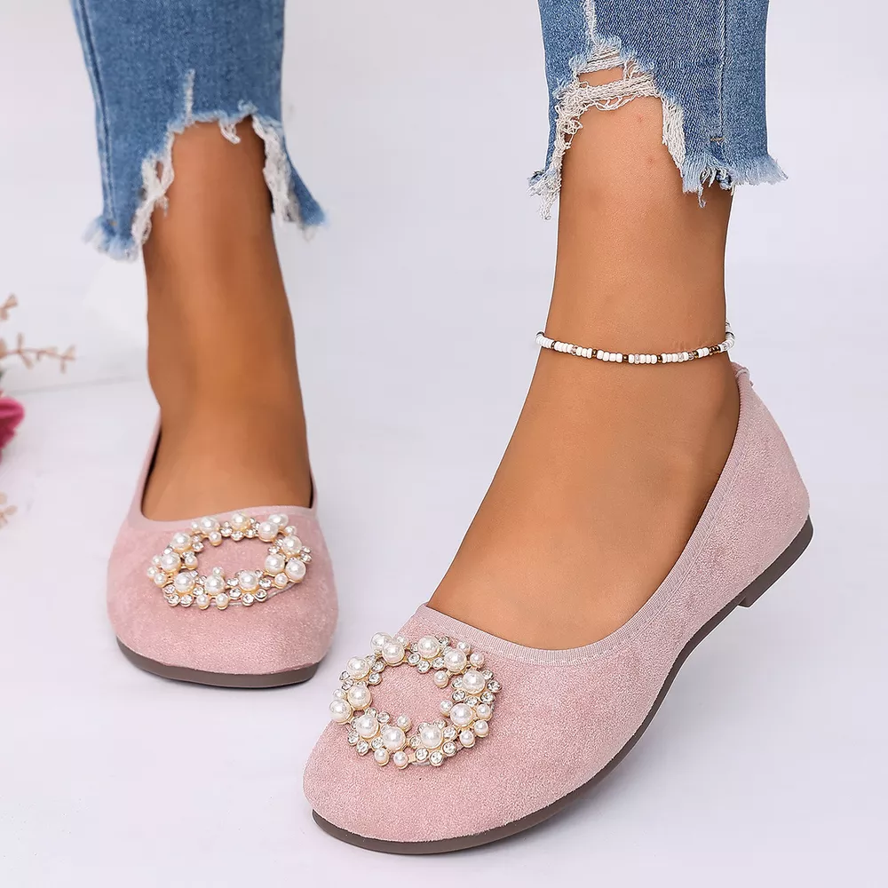 Pearl Embellished Slip-Ons, image 2