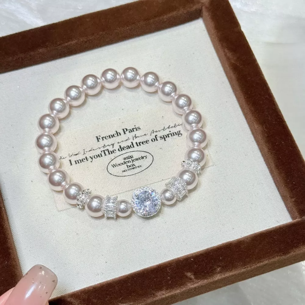Pearl Zircon Bracelet, image 4