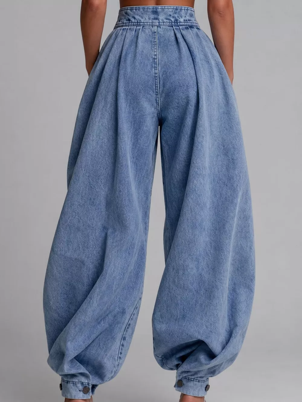 Full Size High-Waisted Balloon Leg Jeans Plus Size, image 4