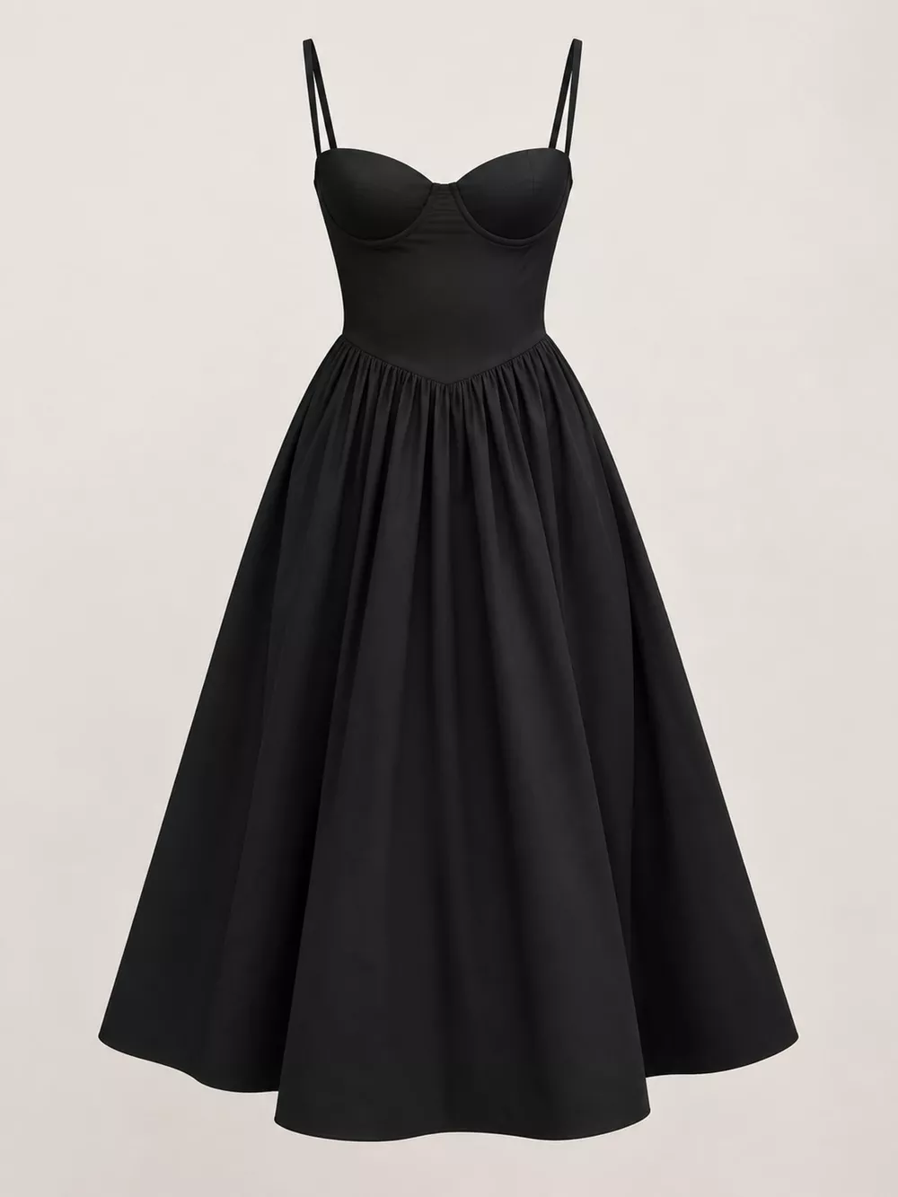 Sweetheart Neck Midi Cami Dress, image 24