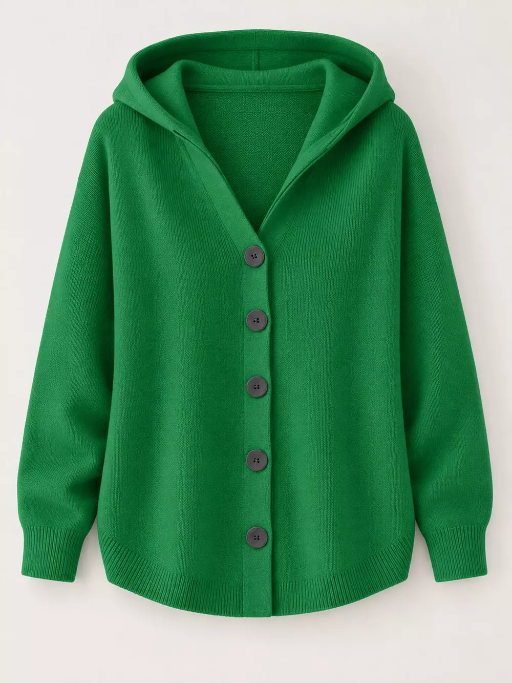 Full Size Hooded Button-Down Knit Cardigan Plus Size, image 17