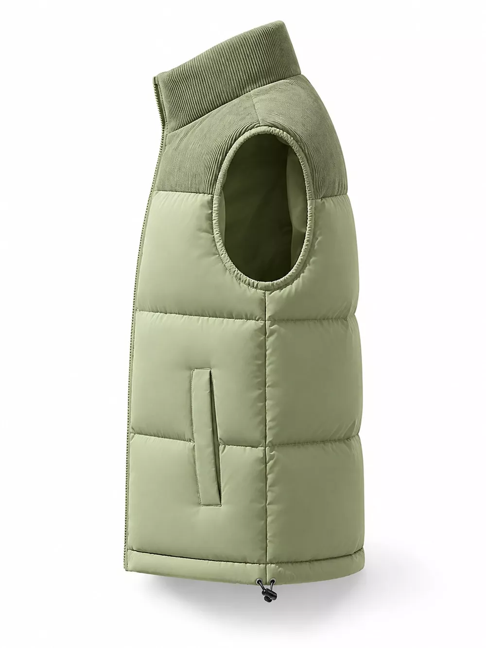 Men's Full Size Corduroy Patchwork Puffer Vest Plus Size, image 17