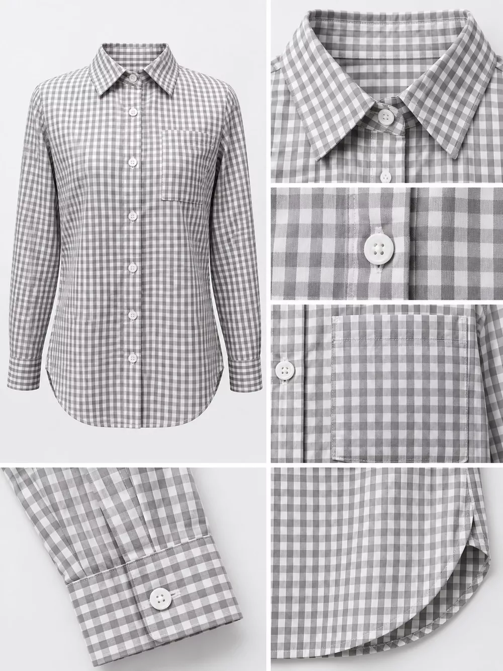 Plus Size Plaid Button-Down Long Sleeve Shirt, image 46