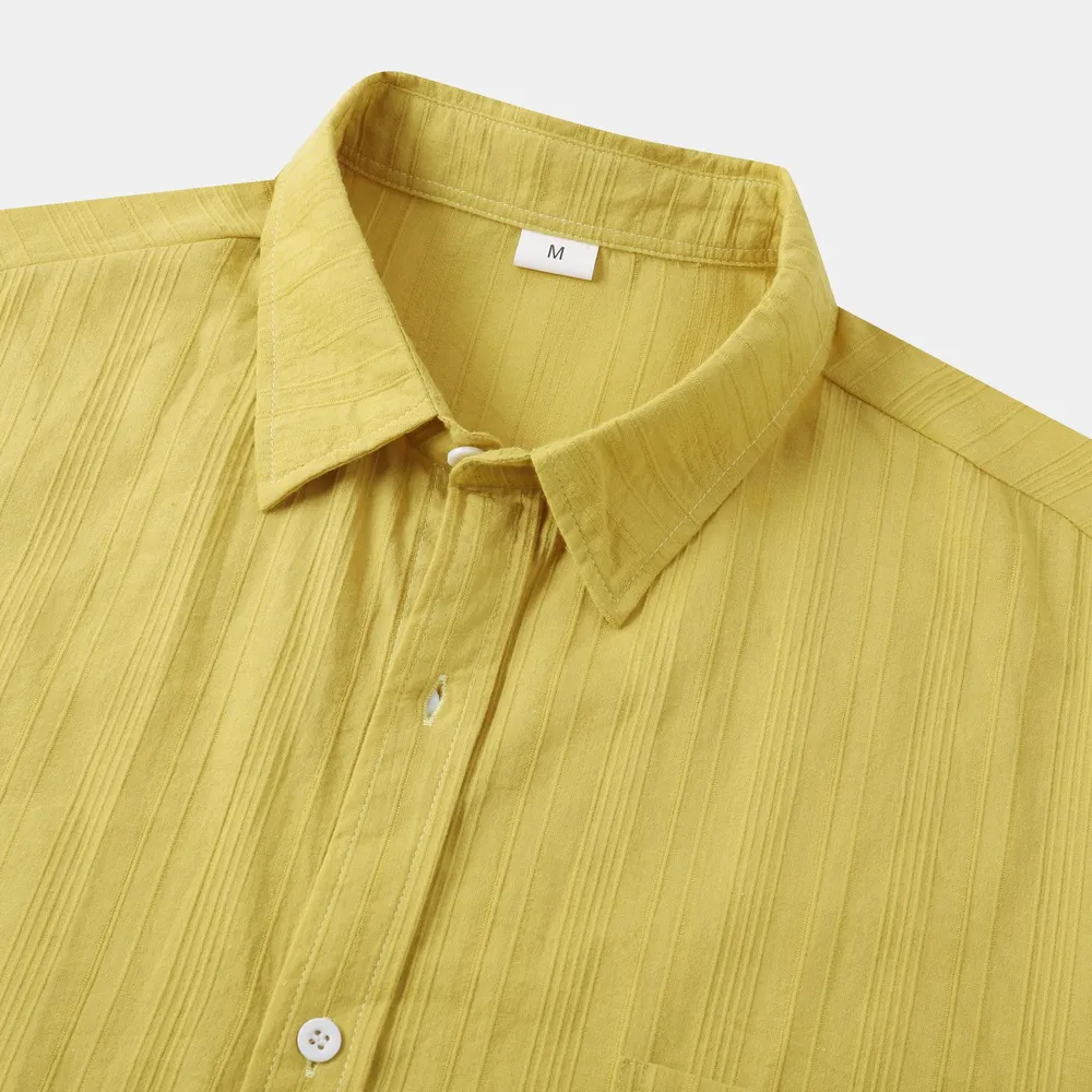 Men's Short Sleeve Button Down Shirt with Chest Pocket, image 27