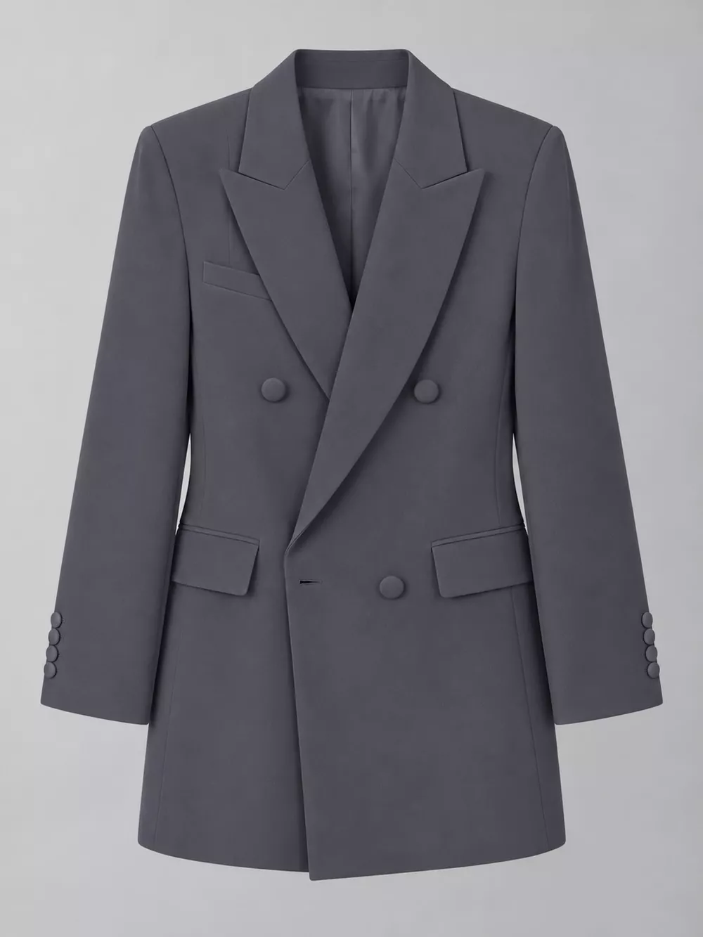 Full Size Double-Breasted Slim-Fit Blazer Plus Size, image 26