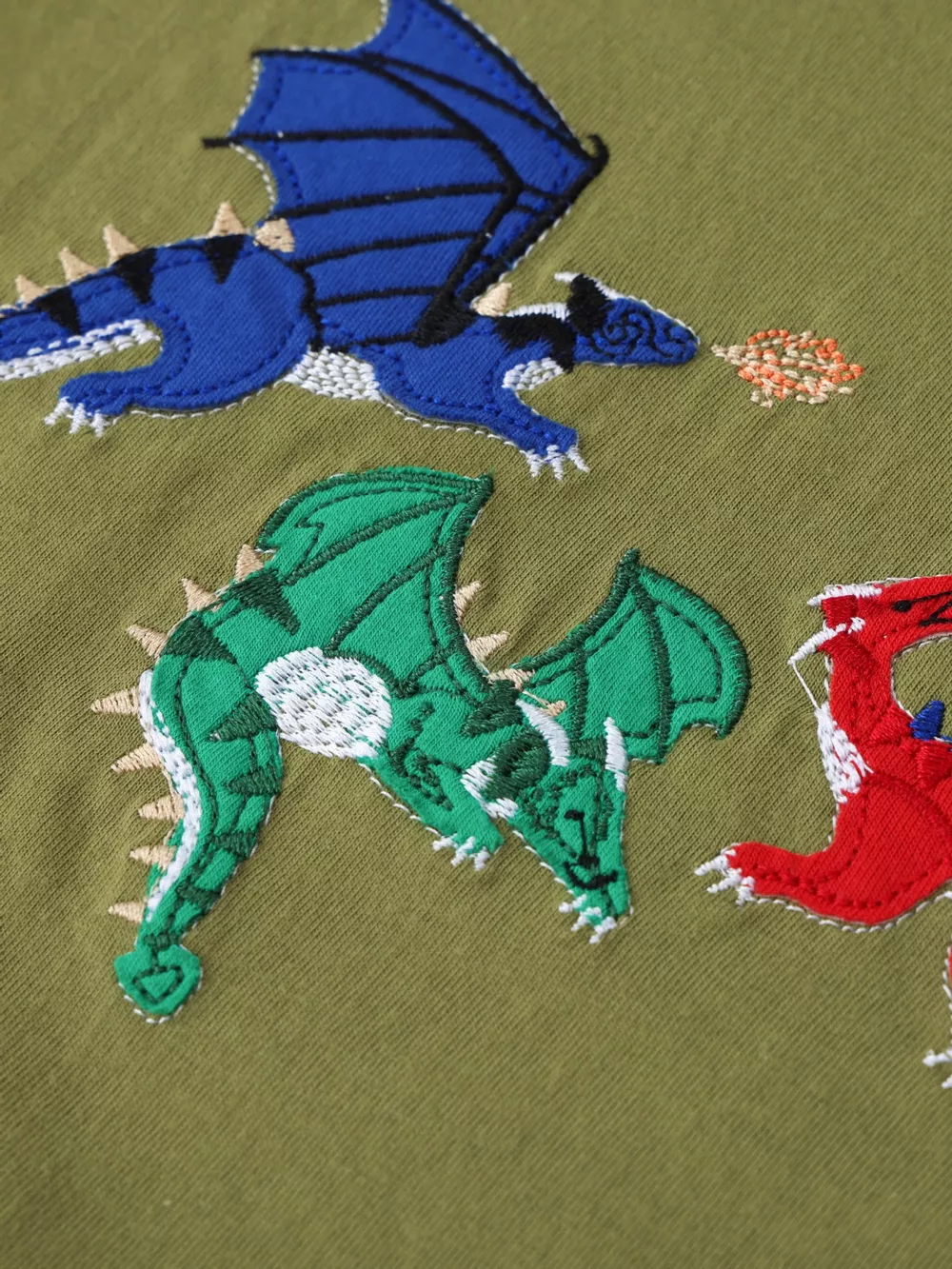 Children's Embroidered Dragon Short Sleeve T-Shirt, image 5