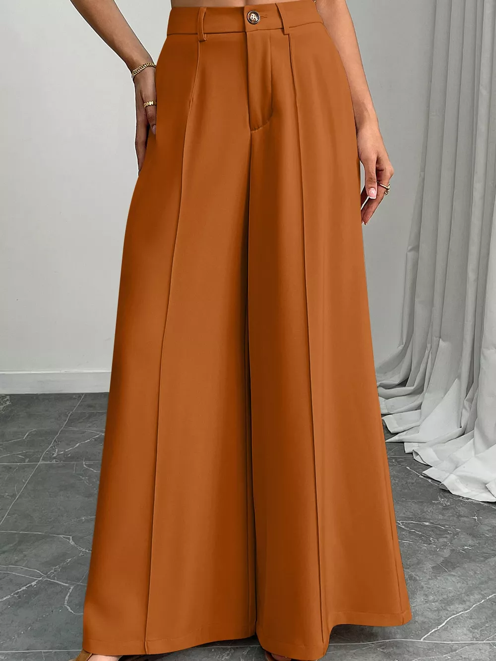 High-Waisted Wide-Leg Pants, image 2