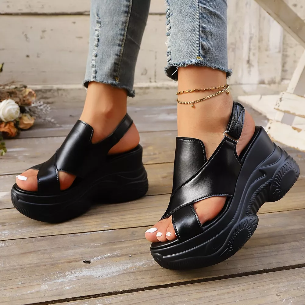 Open Toe Wedge Sandals, image 5