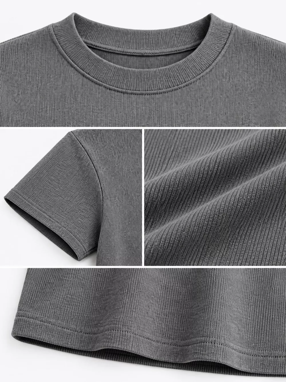 Slim-Fit Crew Neck Basic T-Shirt, image 15