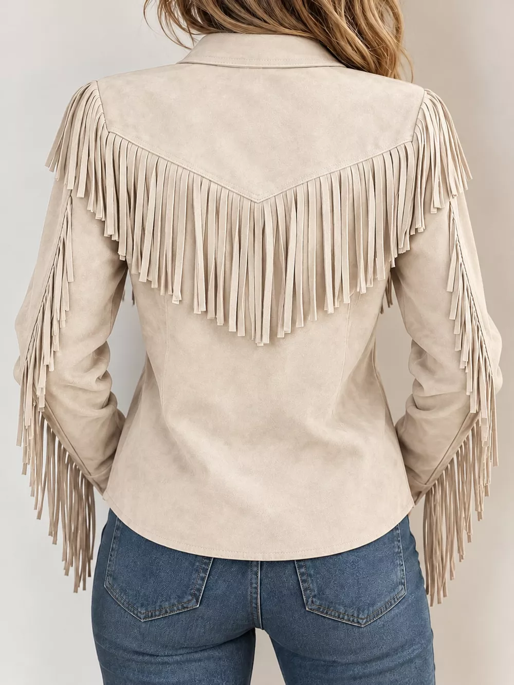 Full Size Fringed Button Up Shirt Plus Size, image 10