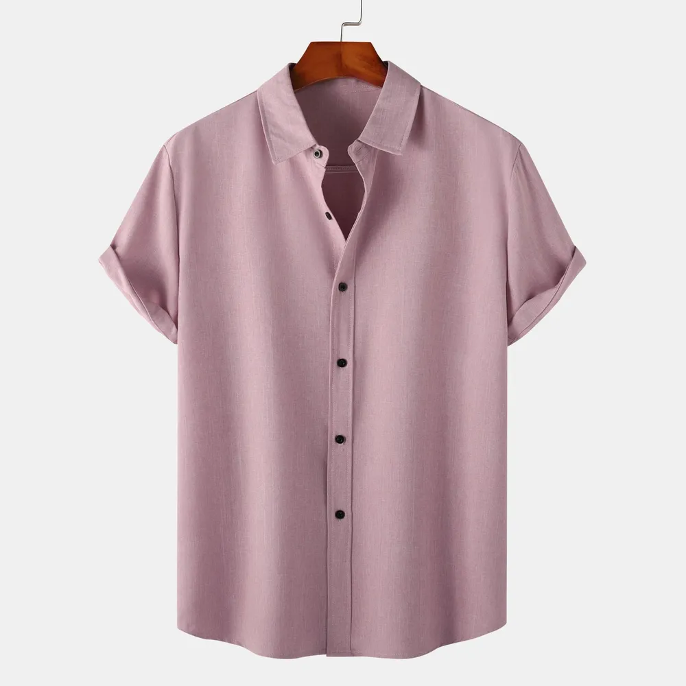 Men's Plus Size Button Up Short Sleeve Shirt, image 12