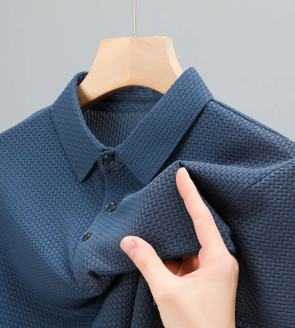 Men's Button Detail Short Sleeve Polo, image 2