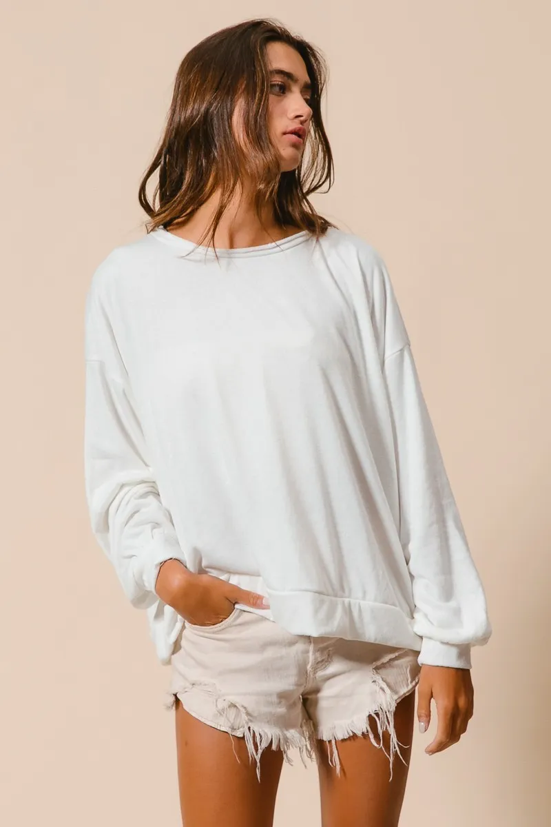Loop Terry Pull Over With Cut Edge Band, image 8