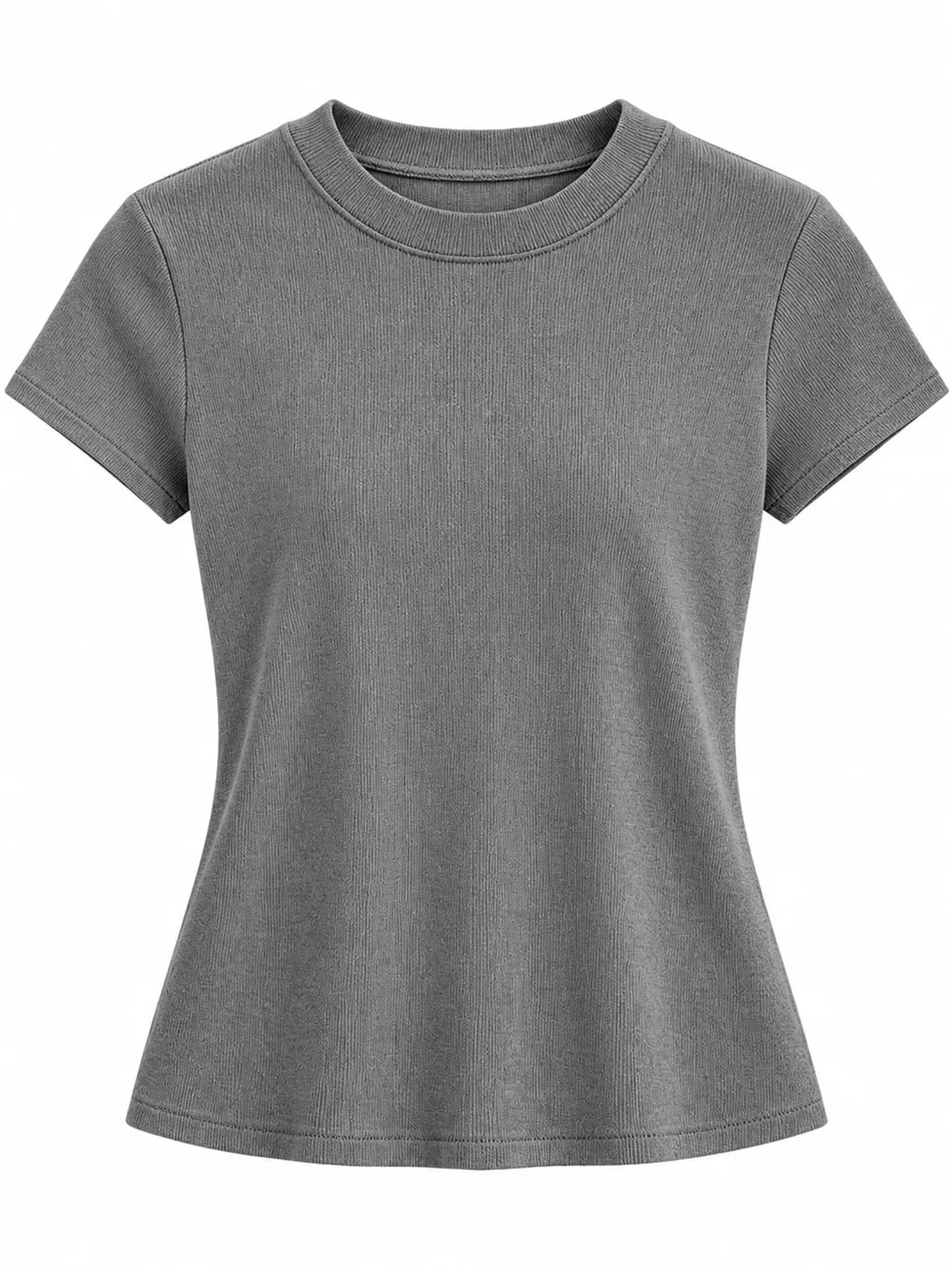 Slim-Fit Crew Neck Basic T-Shirt, image 11