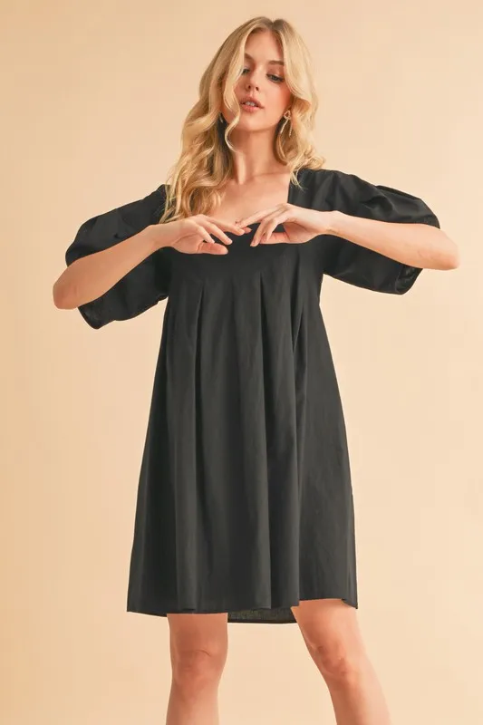 Square Neck Babydoll Dress with Pockets, image 6