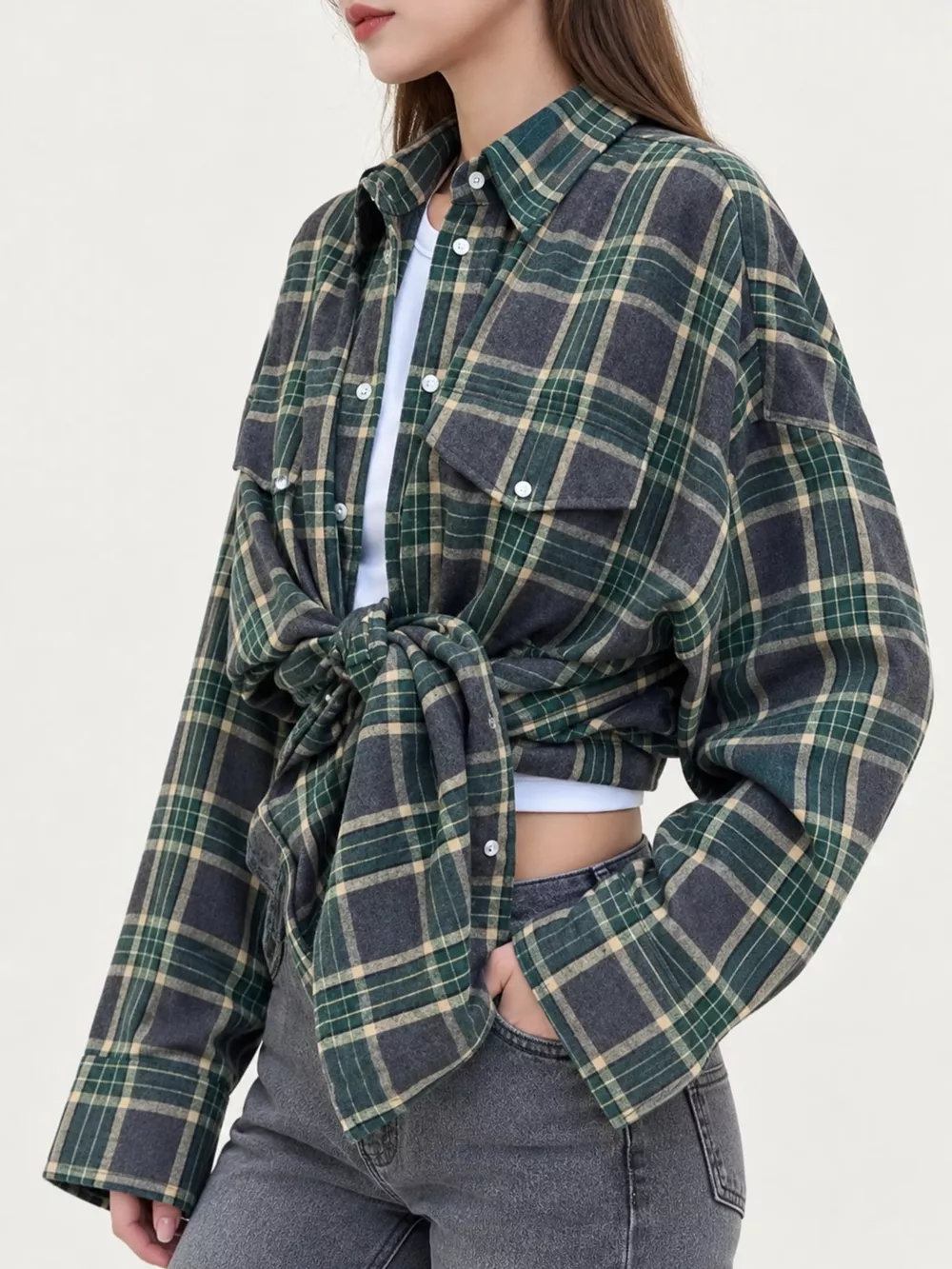 Plaid Button Up Shirt, image 20