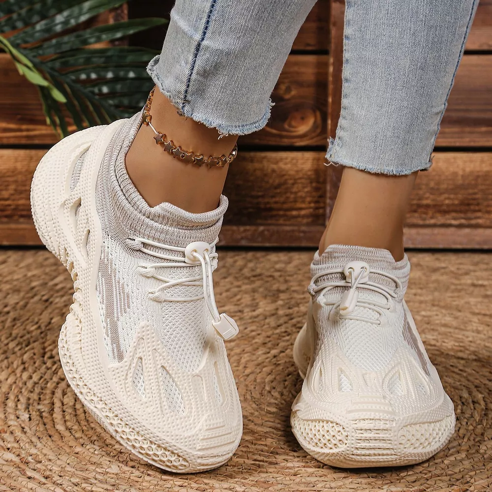 Lace Up Round Toe Sneakers, image 13