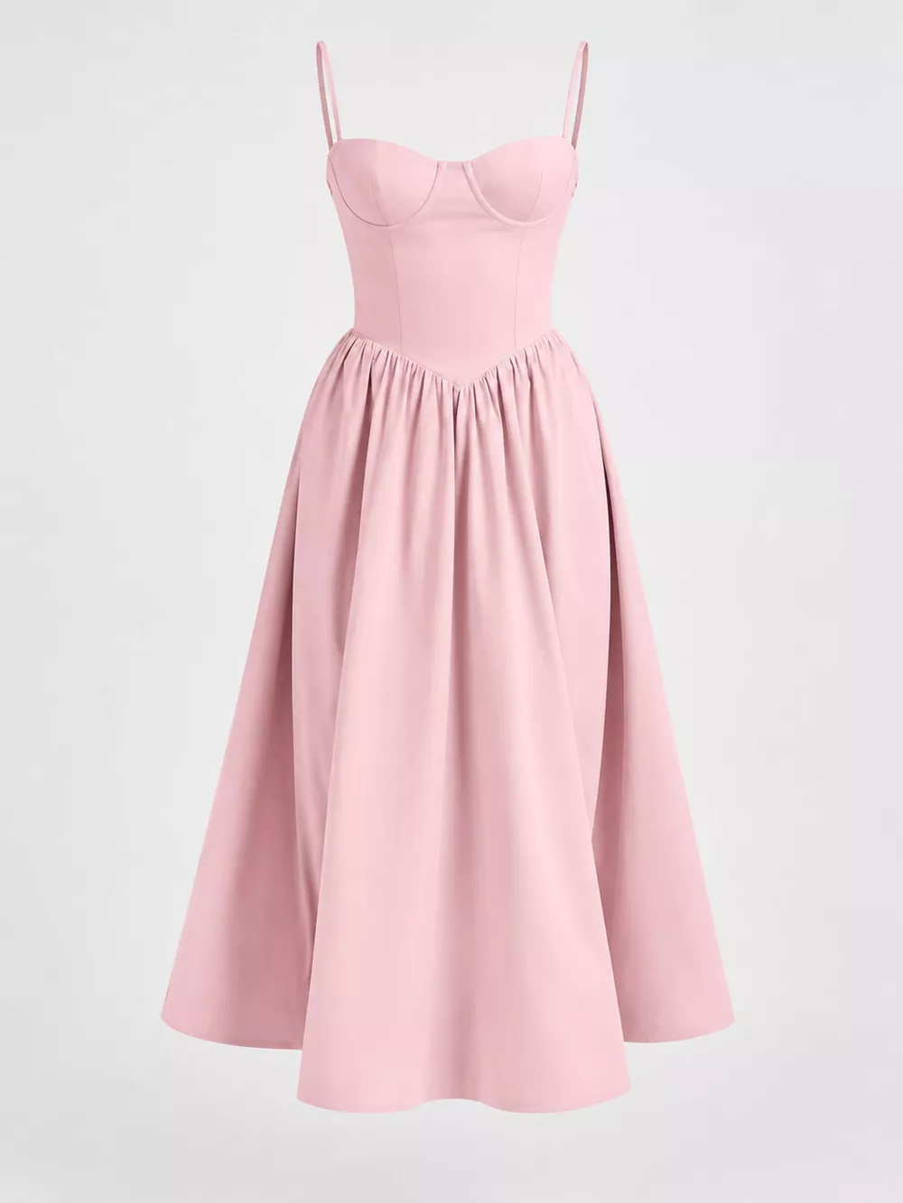Sweetheart Neck Midi Cami Dress, image 29