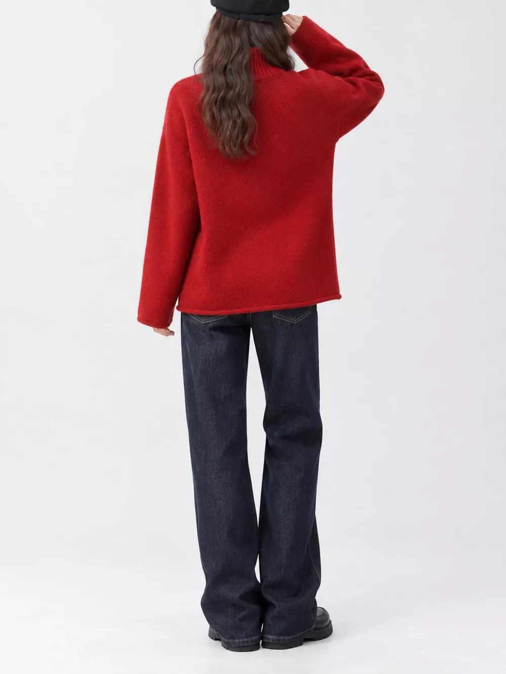 Turtleneck Dropped Shoulder Sweater, image 7