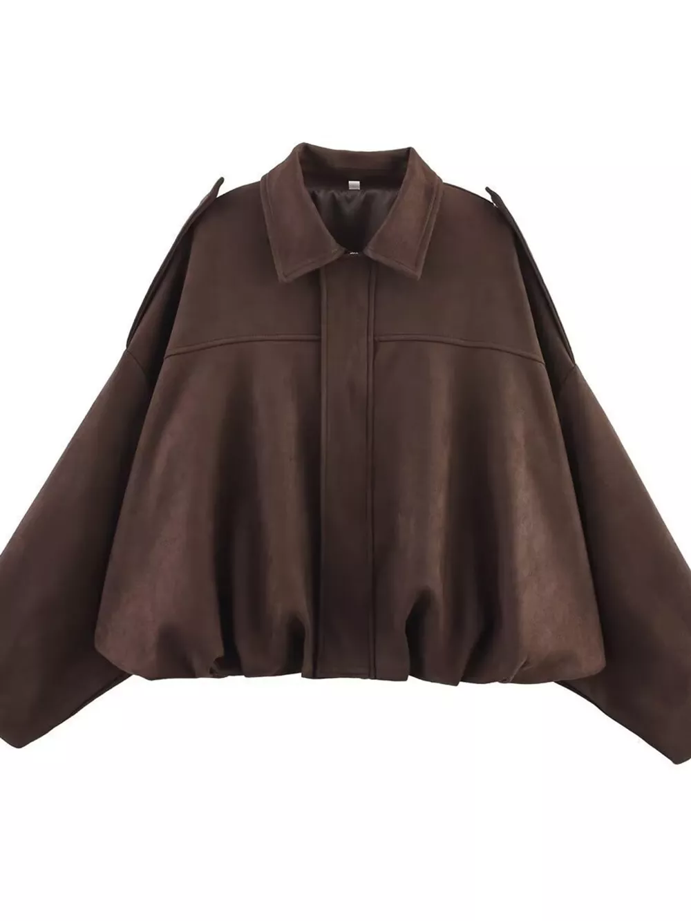 Elastic Hem Batwing Sleeve Jacket, image 10