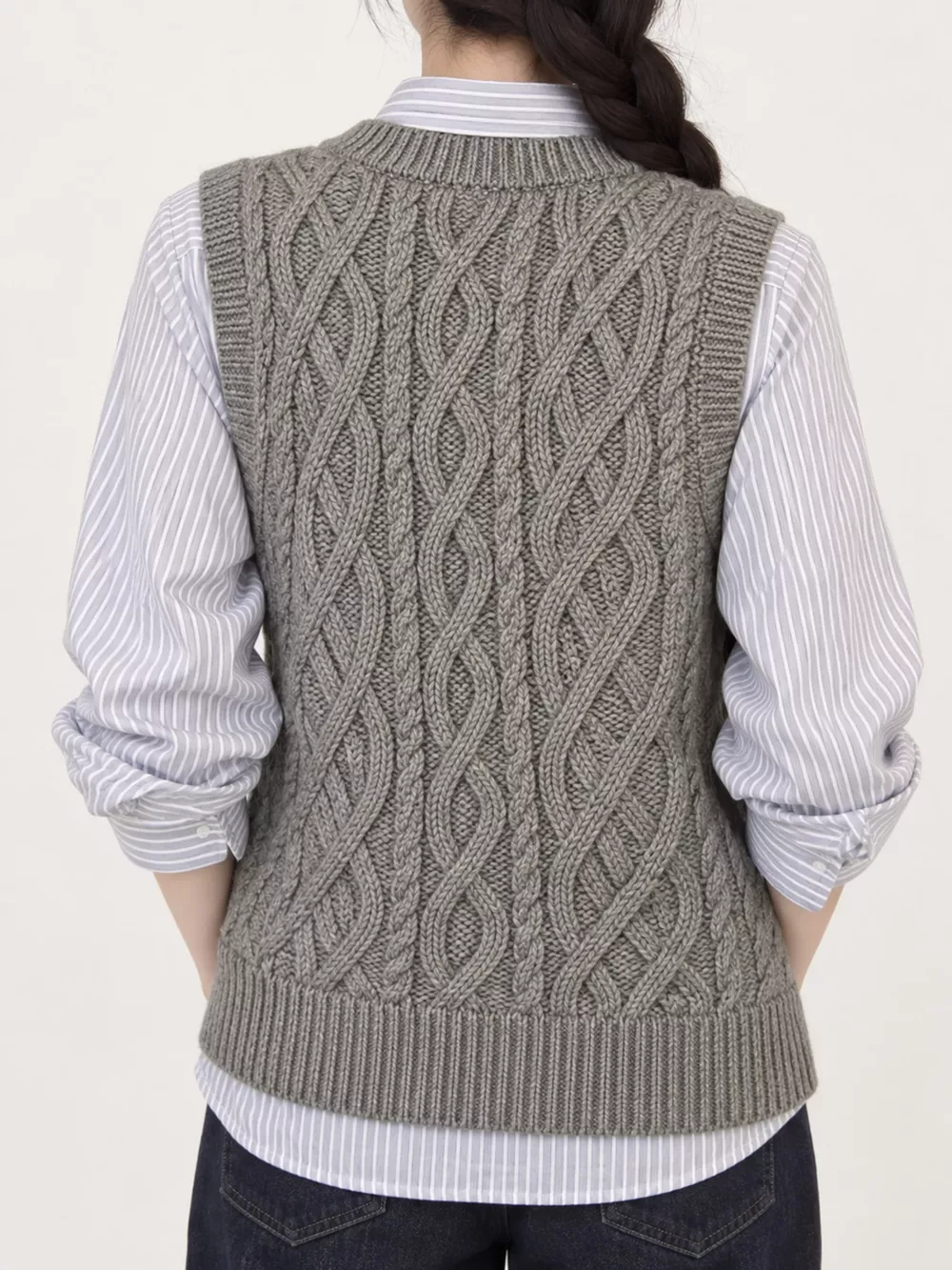 Cable-Knit Sweater Vest, image 7