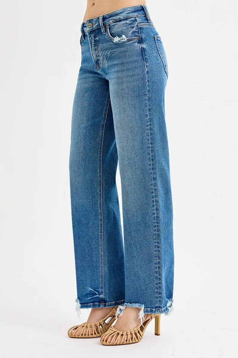 Full Size Mid Rise Baggy Jeans Plus Size, image 4