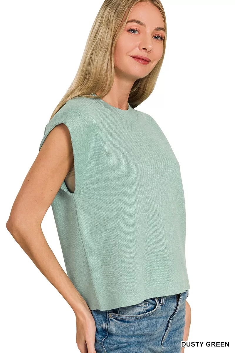 Round Neck Viscose Sweater Vest, image 3
