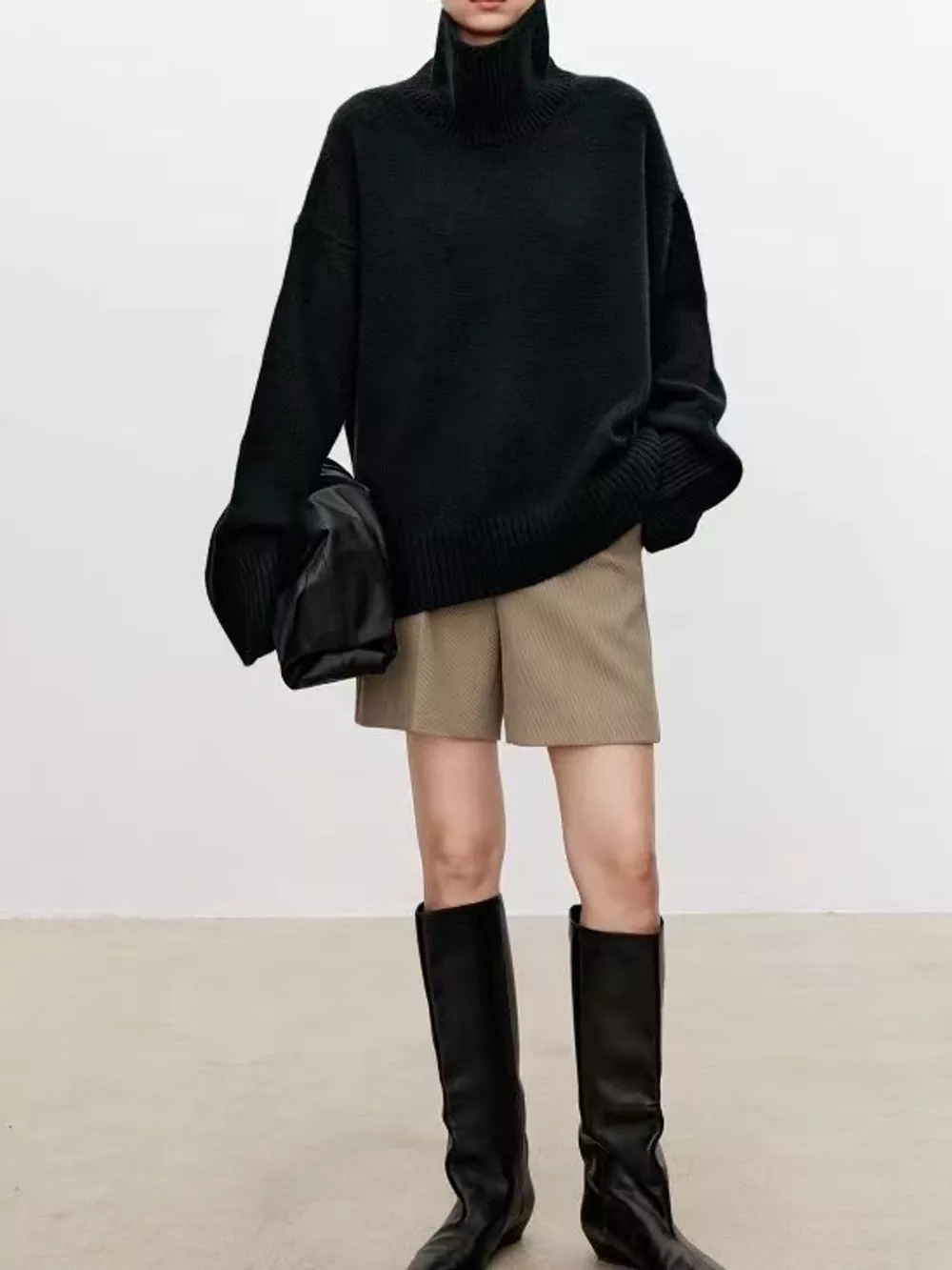 Oversized Turtleneck Wool Sweater, image 32