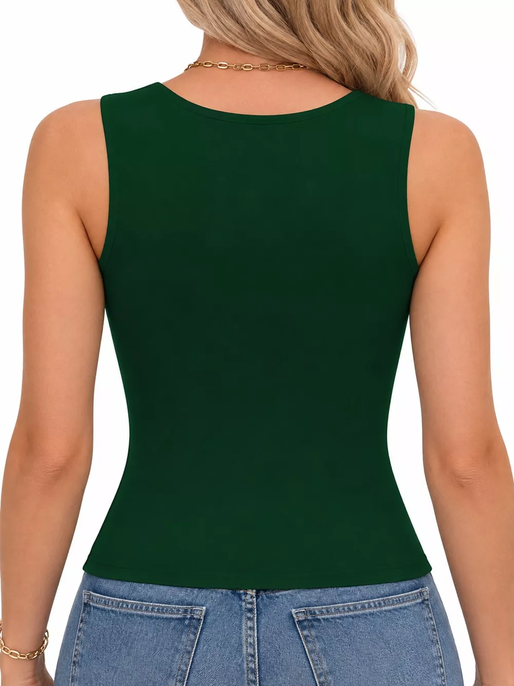 Square Neck Slim-Fit Tank, image 12