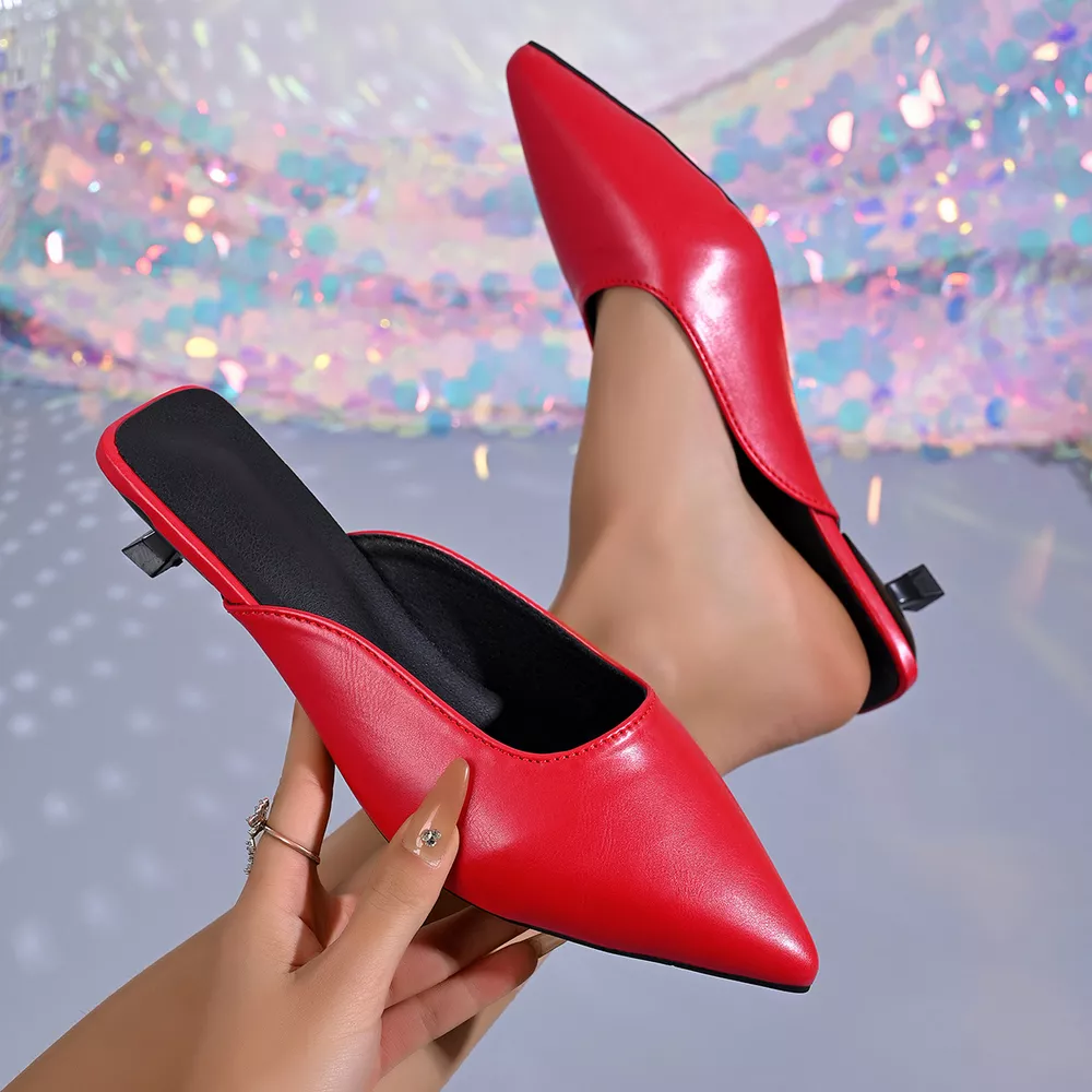 Point Toe Low Heels Sandals, image 7