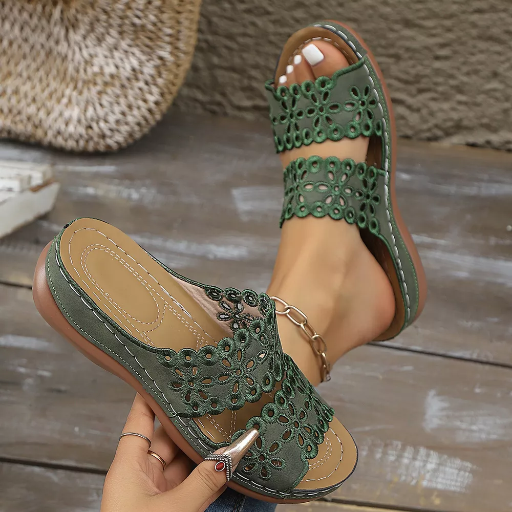 Open Toe Wedge Sandals, image 5