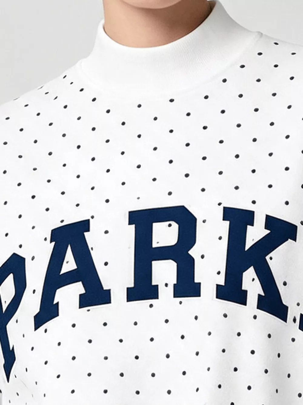 Polka Dot Letter Graphic Sweatshirt, image 5