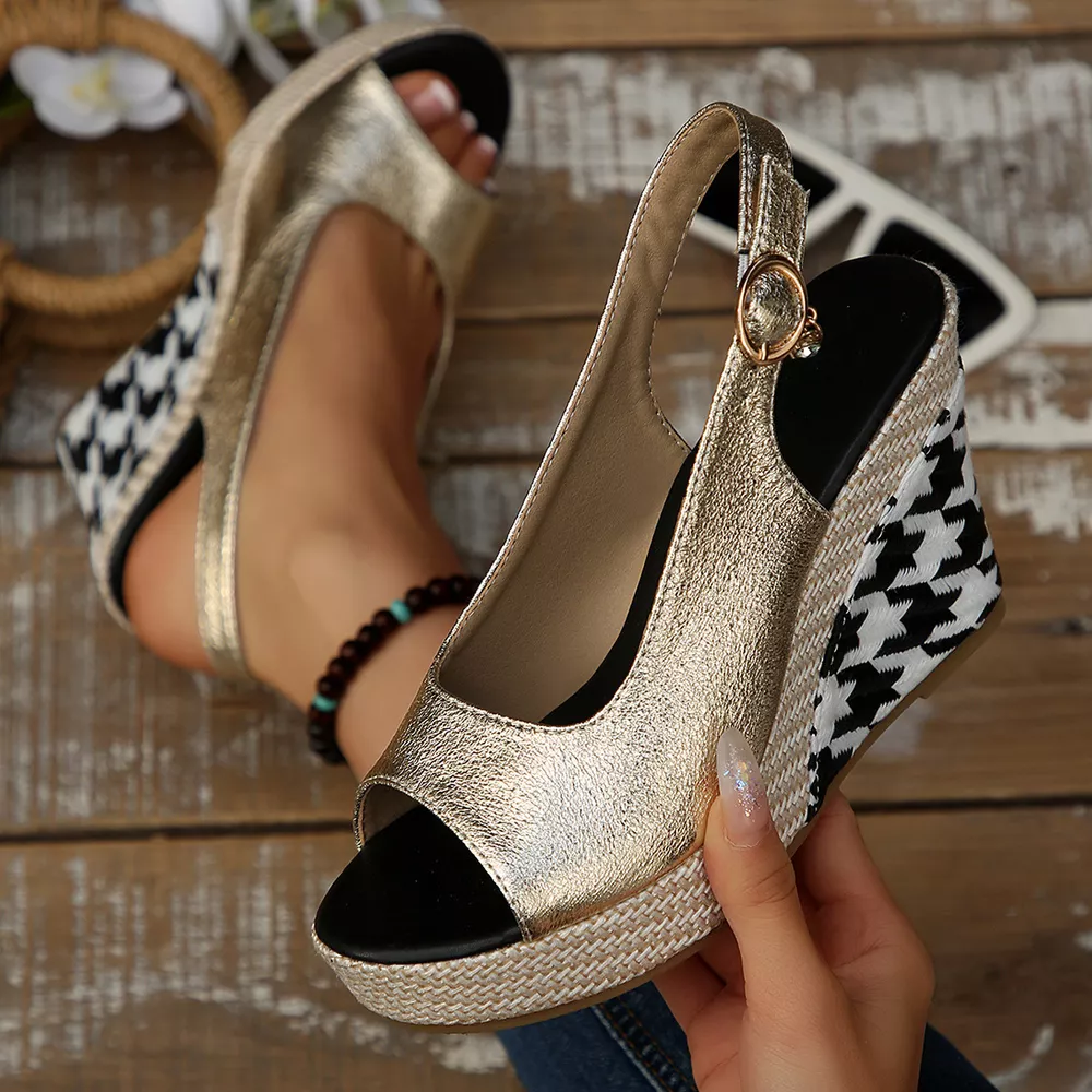 Open Toe Wedge Sandals, image 5