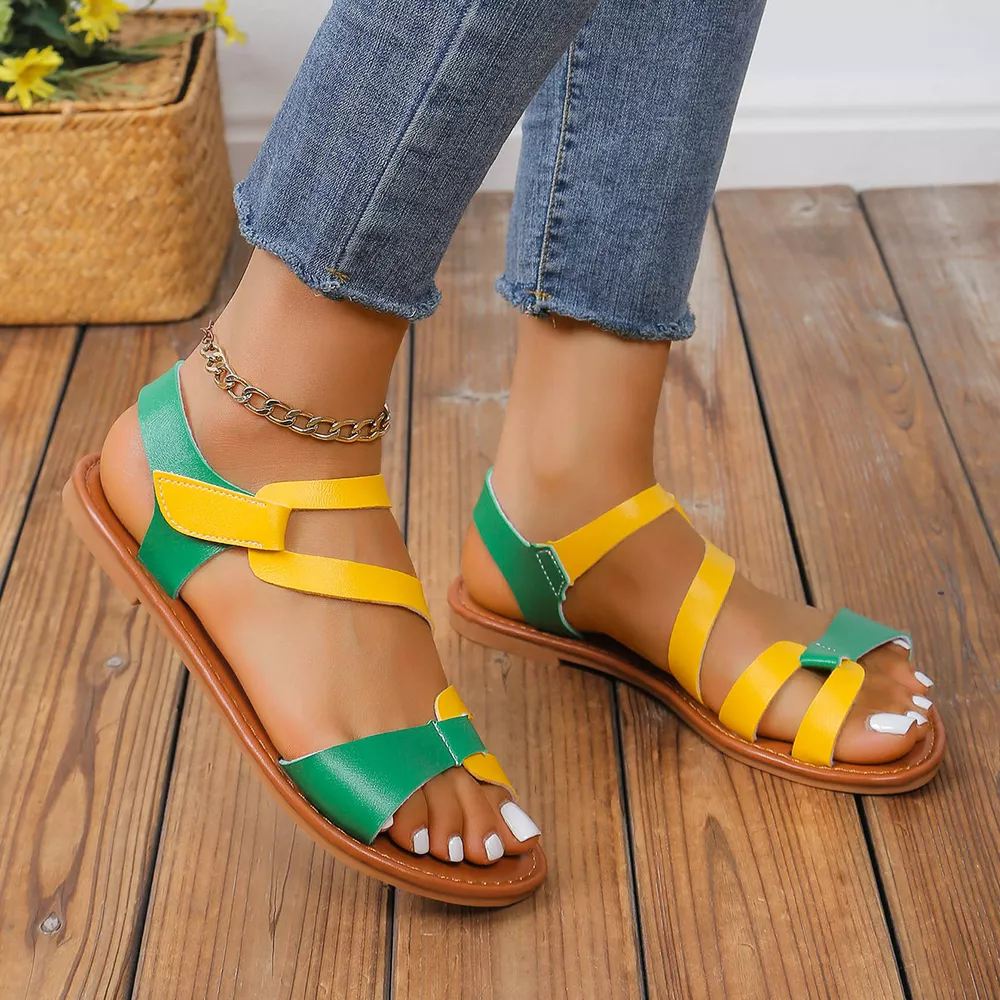 Open Toe Flats Sandals, image 8