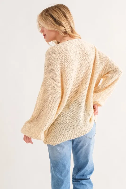 Sequined Light Weight Pullover Sweater, image 5