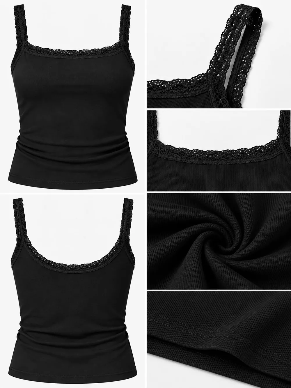 Lace Detail Cami Top, image 15