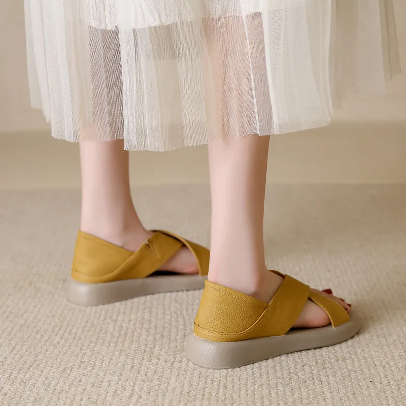 Crossover Platform Comfort Sandals, image 15