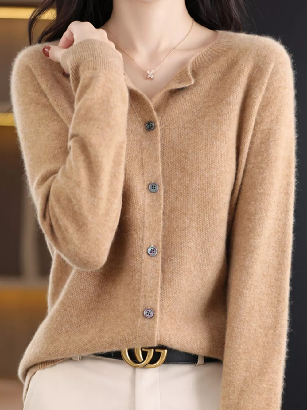 Button-Down Long Sleeve Cardigan, image 65
