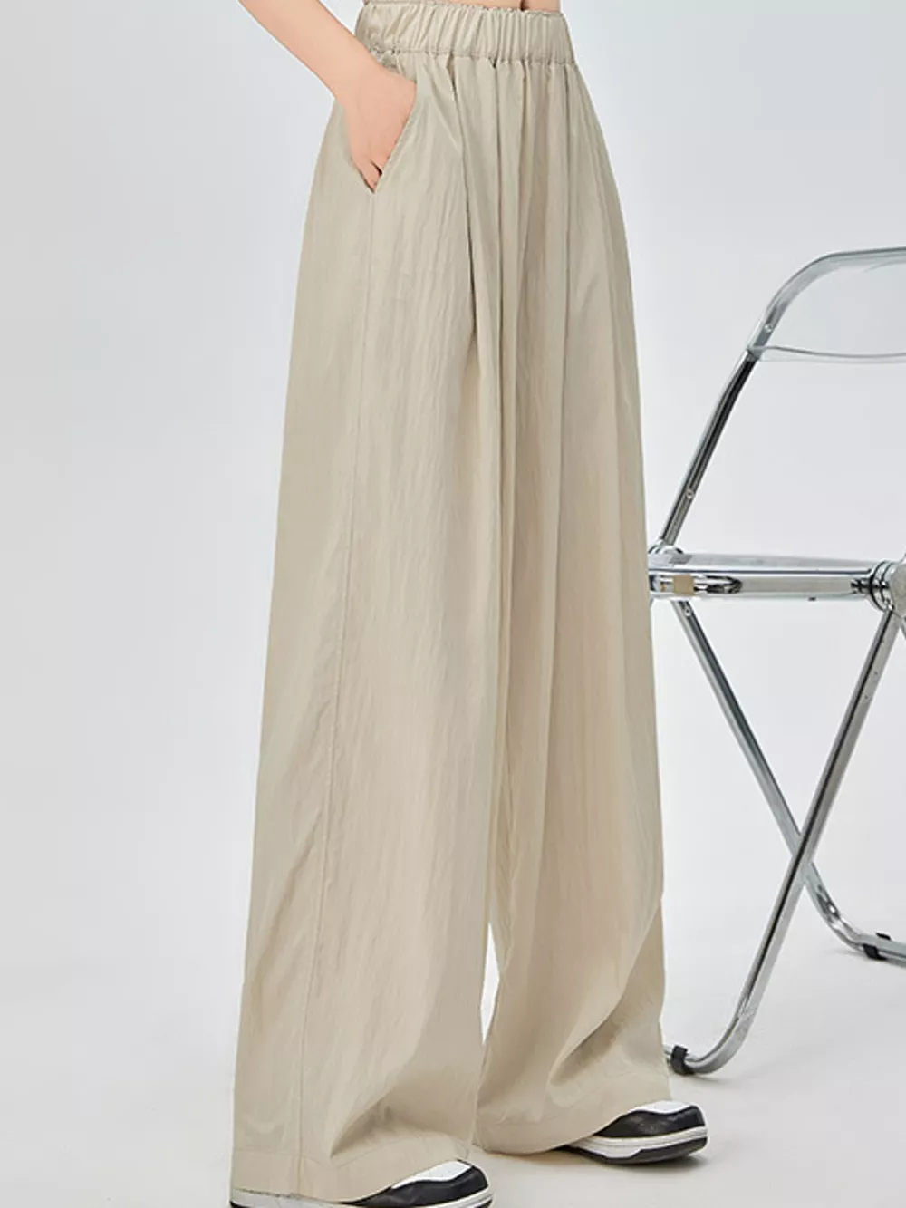 High-Waisted Loose Fit Wide-Leg Casual Pants, image 21