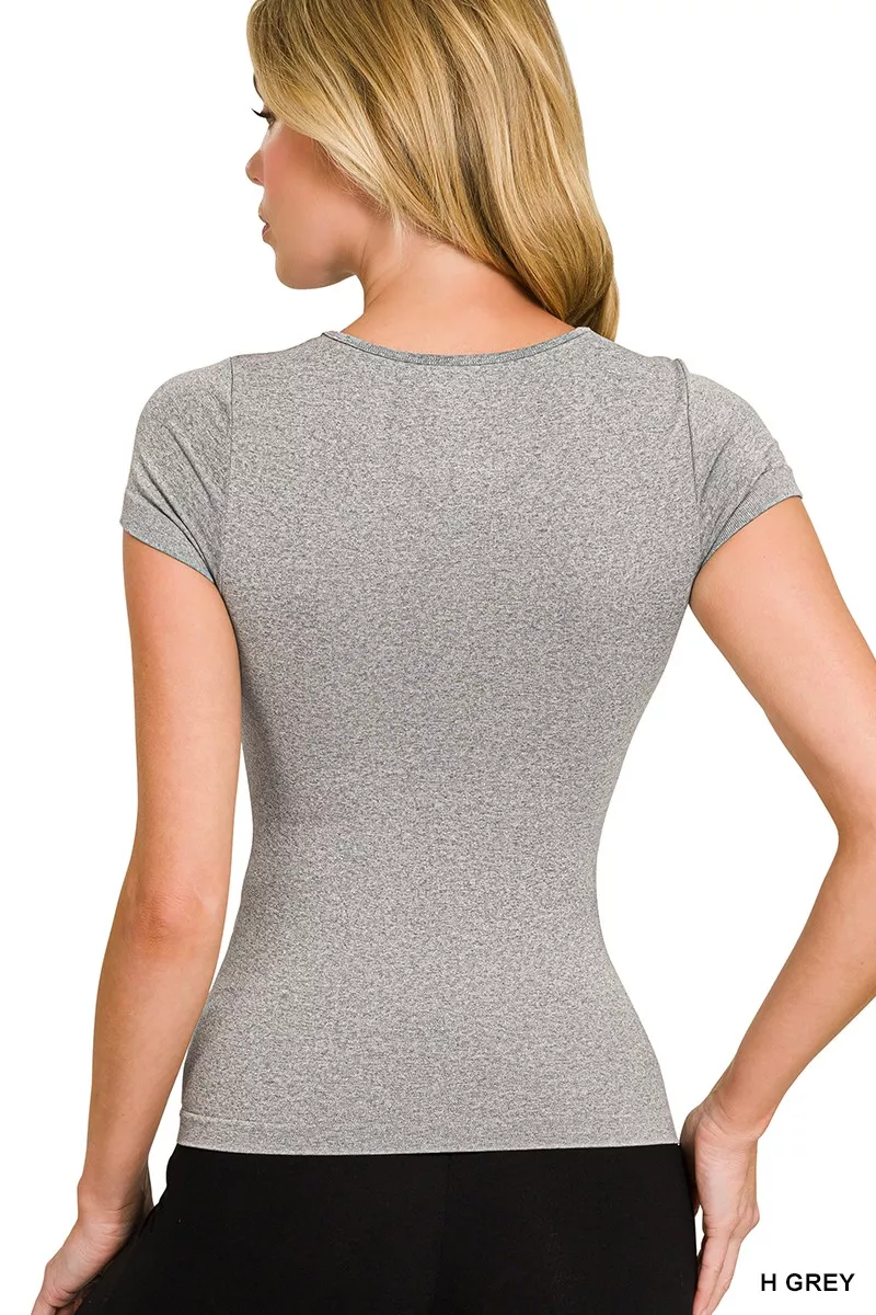 Seamless Crew Neck Tee, image 3