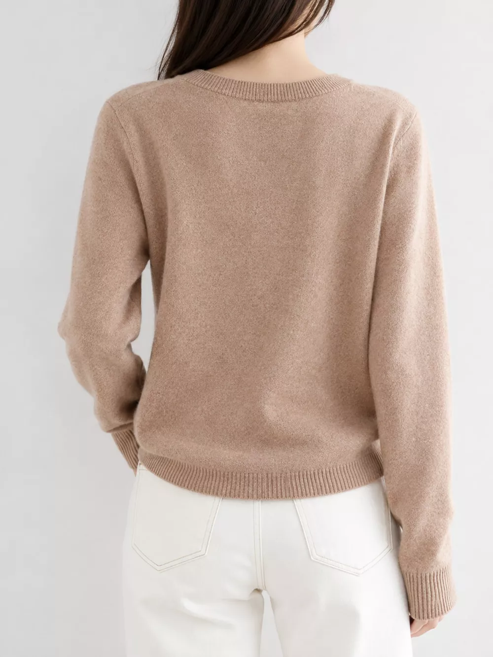 Crew-Neck Button-Down Cardigan, image 28