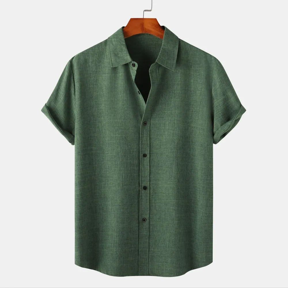 Men's Plus Size Button Up Short Sleeve Shirt, image 11