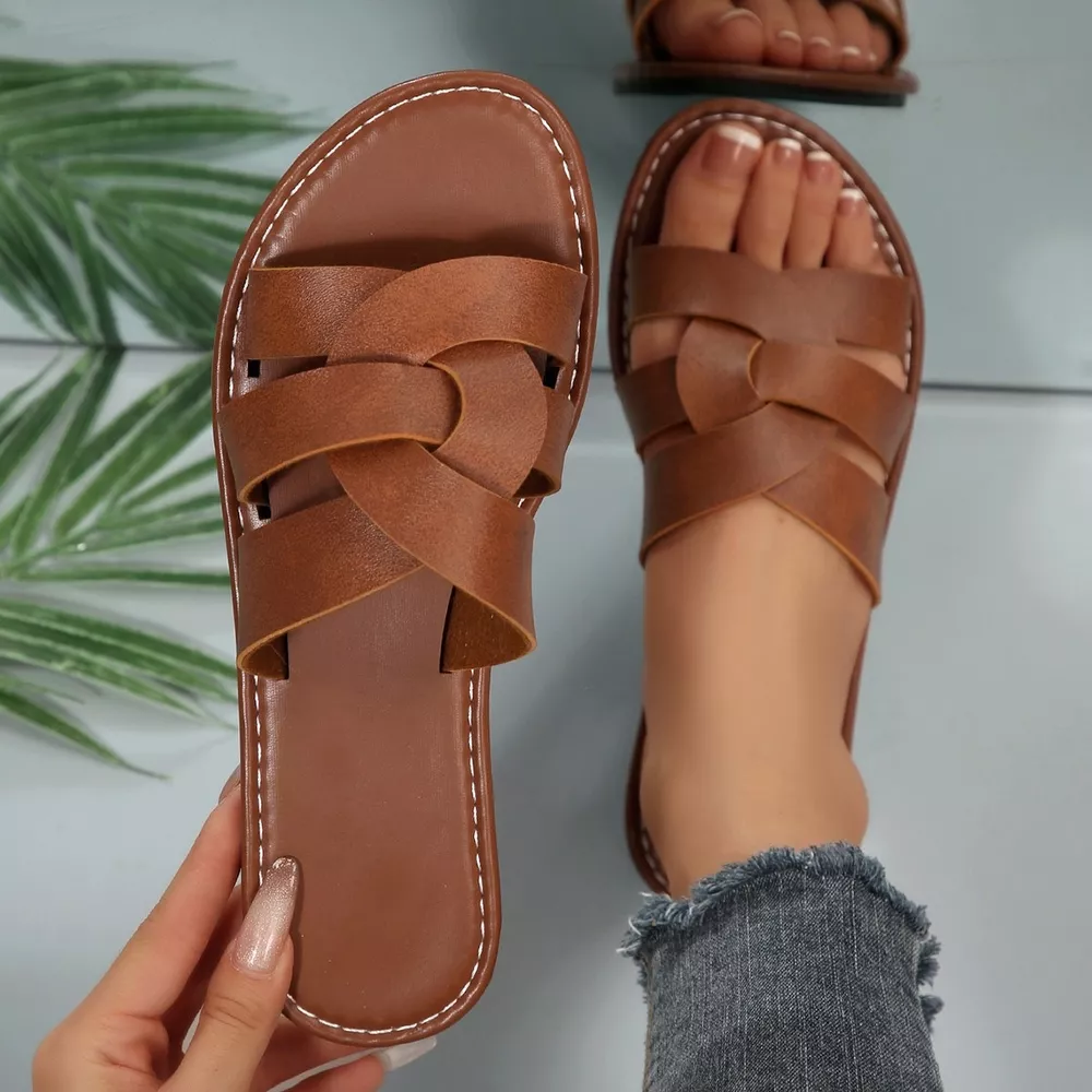 Open Toe Flats Sandals, image 6