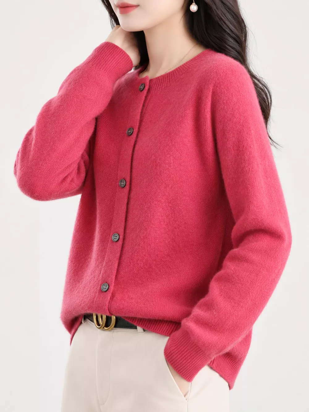 Button-Down Long Sleeve Cardigan, image 58